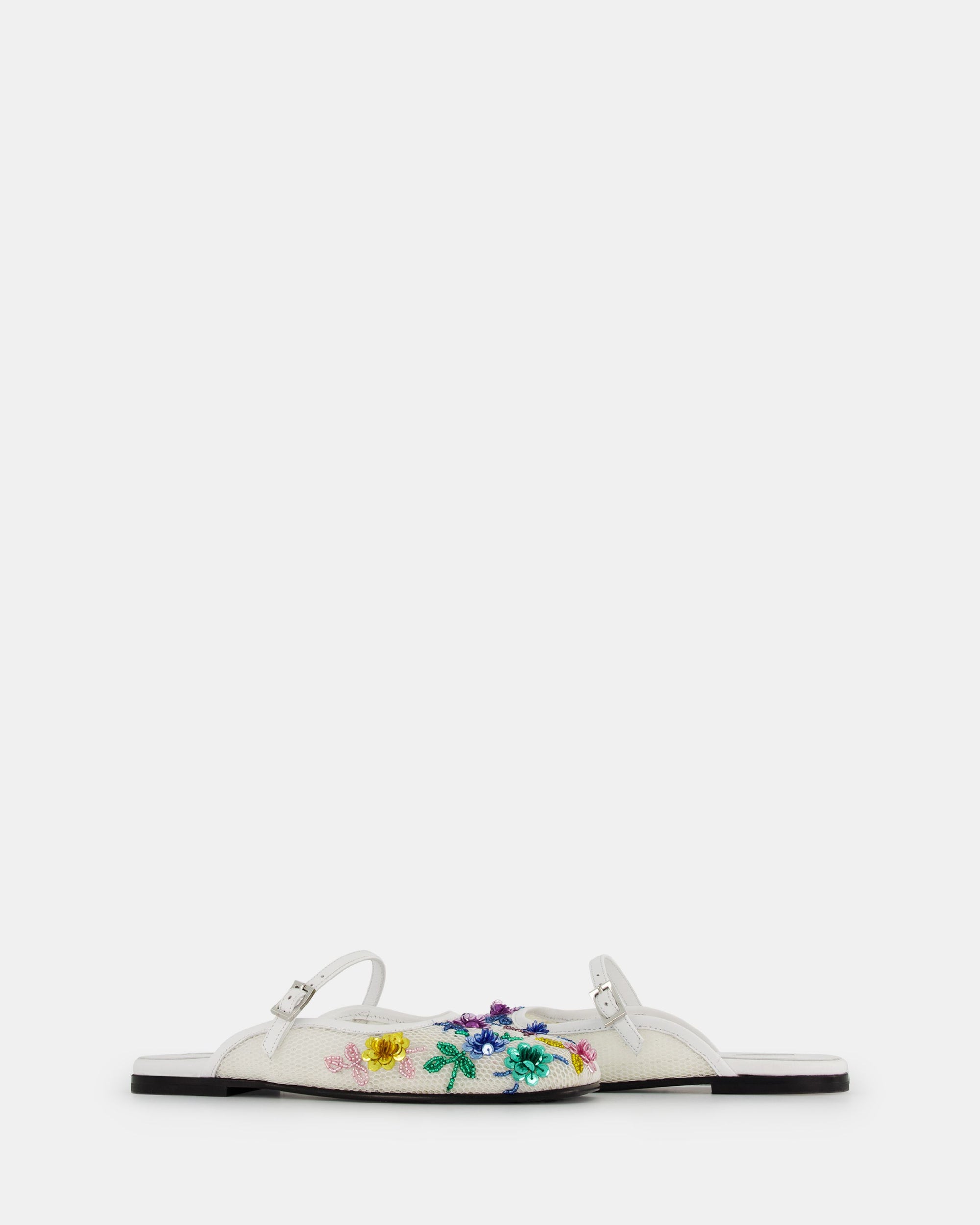 7 QTY NEW Bulla Saga White Nappa Flower Mesh White Nappa Flower Mesh