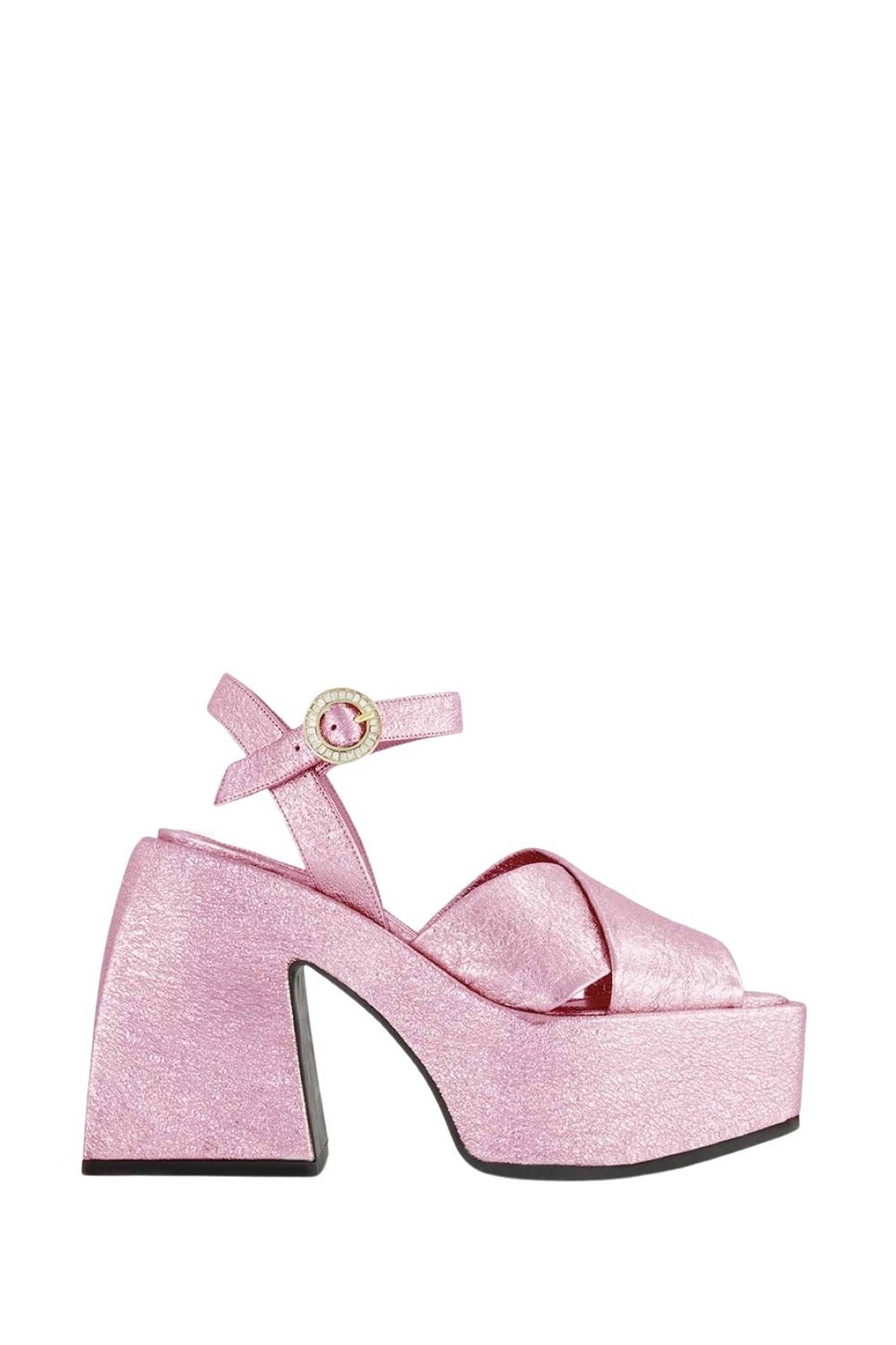 Bulla Joni 120 platforms - Metallic pink