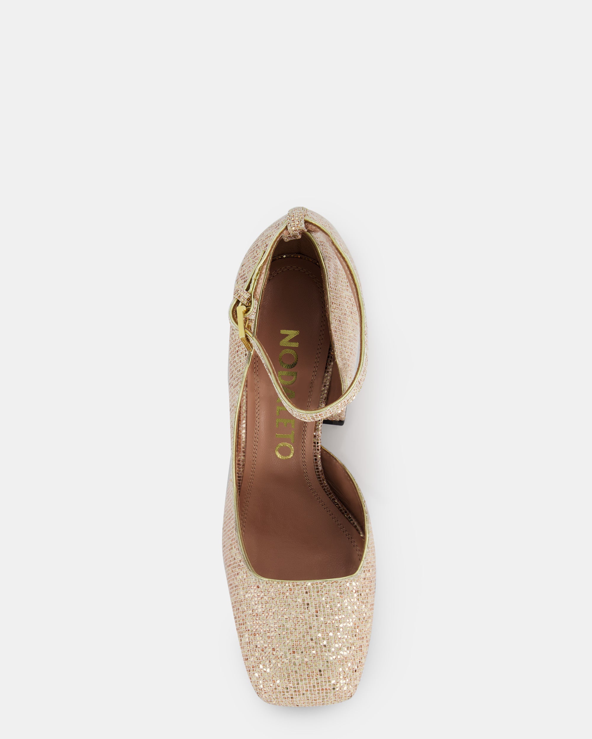 Bulla Pia 90 pumps - Blush Glitterball