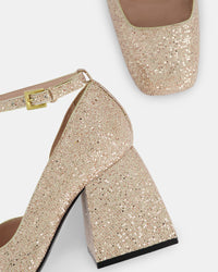 Bulla Pia 90 pumps - Blush Glitterball