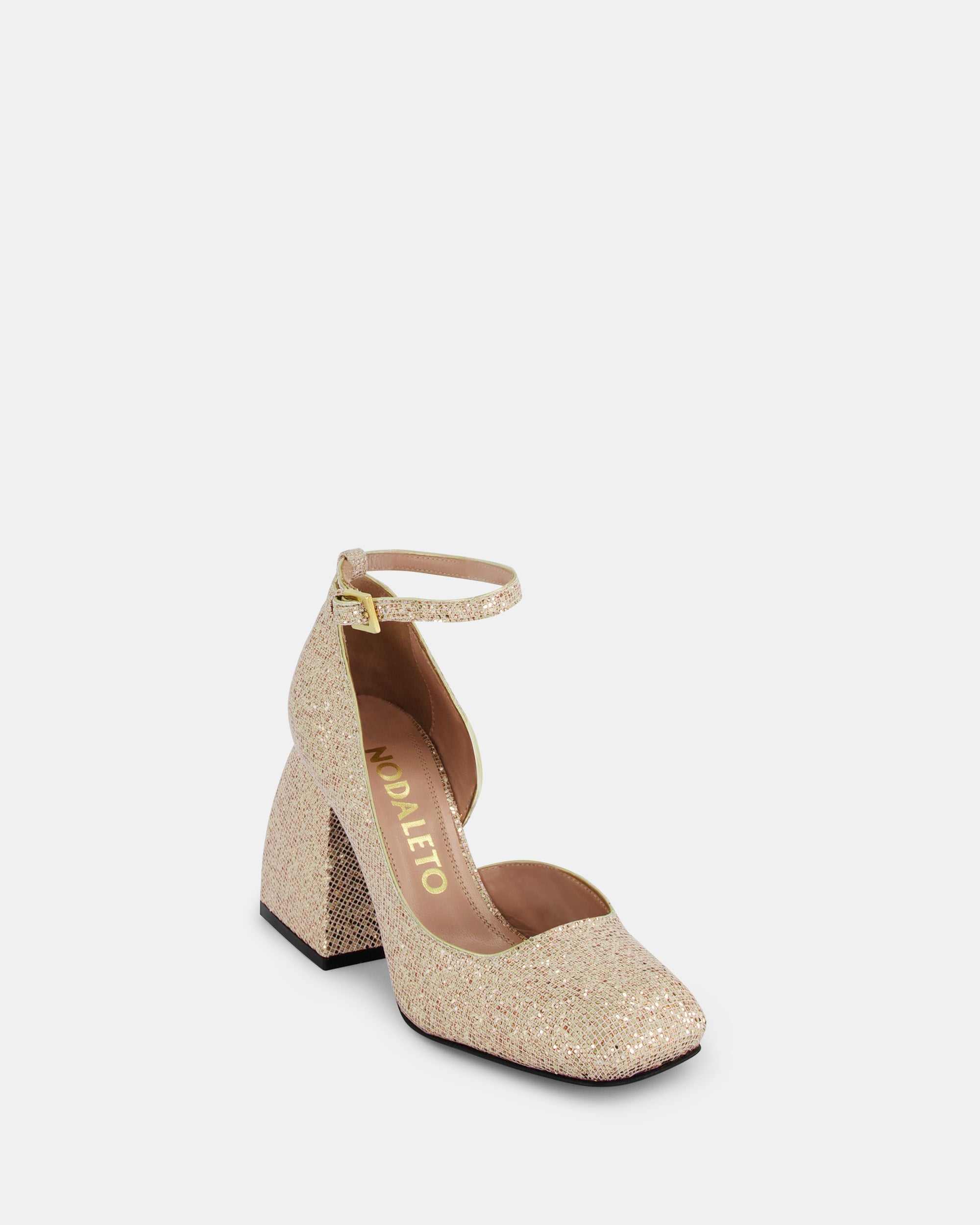 Bulla Pia 90 pumps - Blush Glitterball