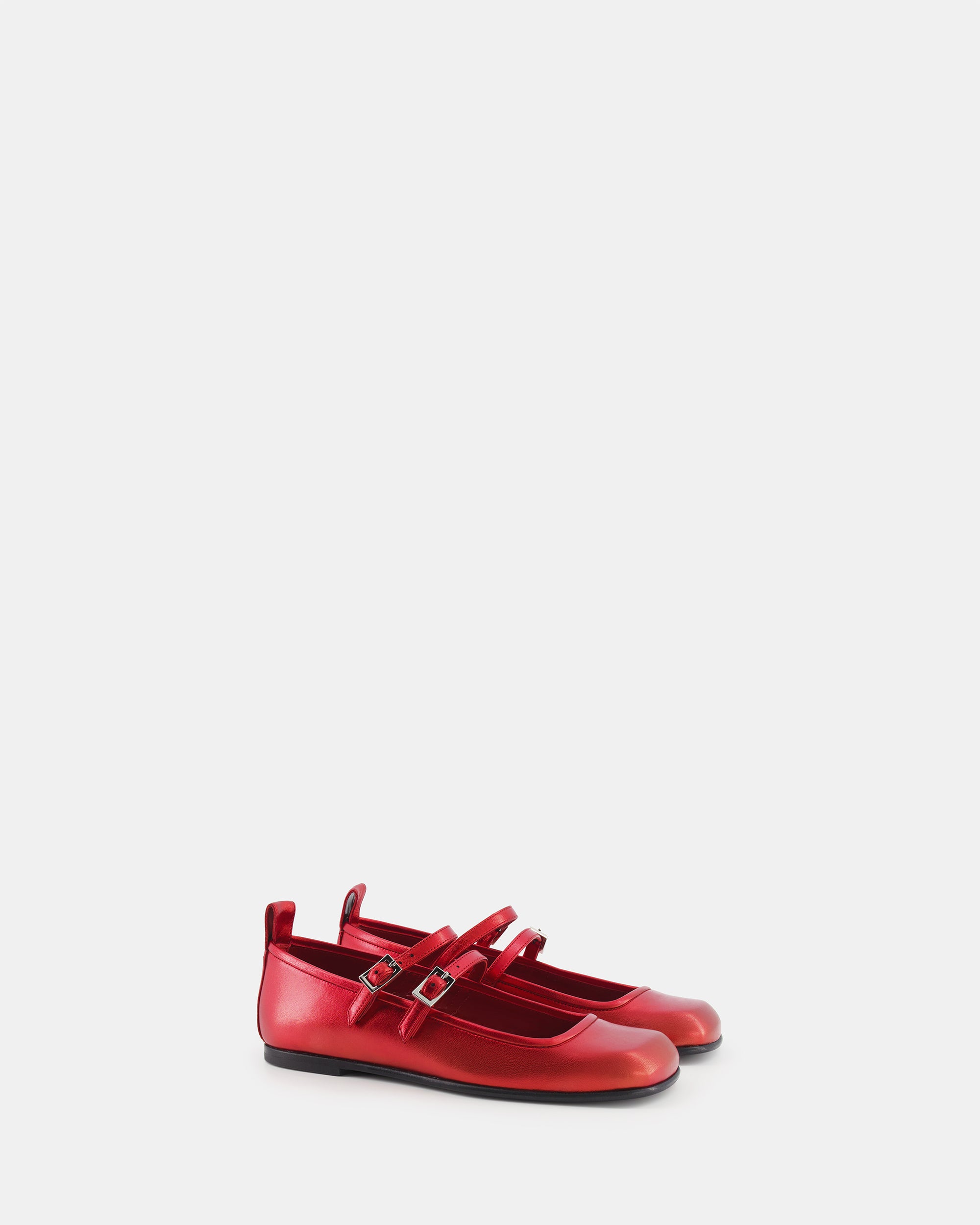 Ballerinas Bulla Rina 5 - Metallic red