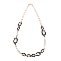 Collier Catene Tango en Or rose 18K & Diamant