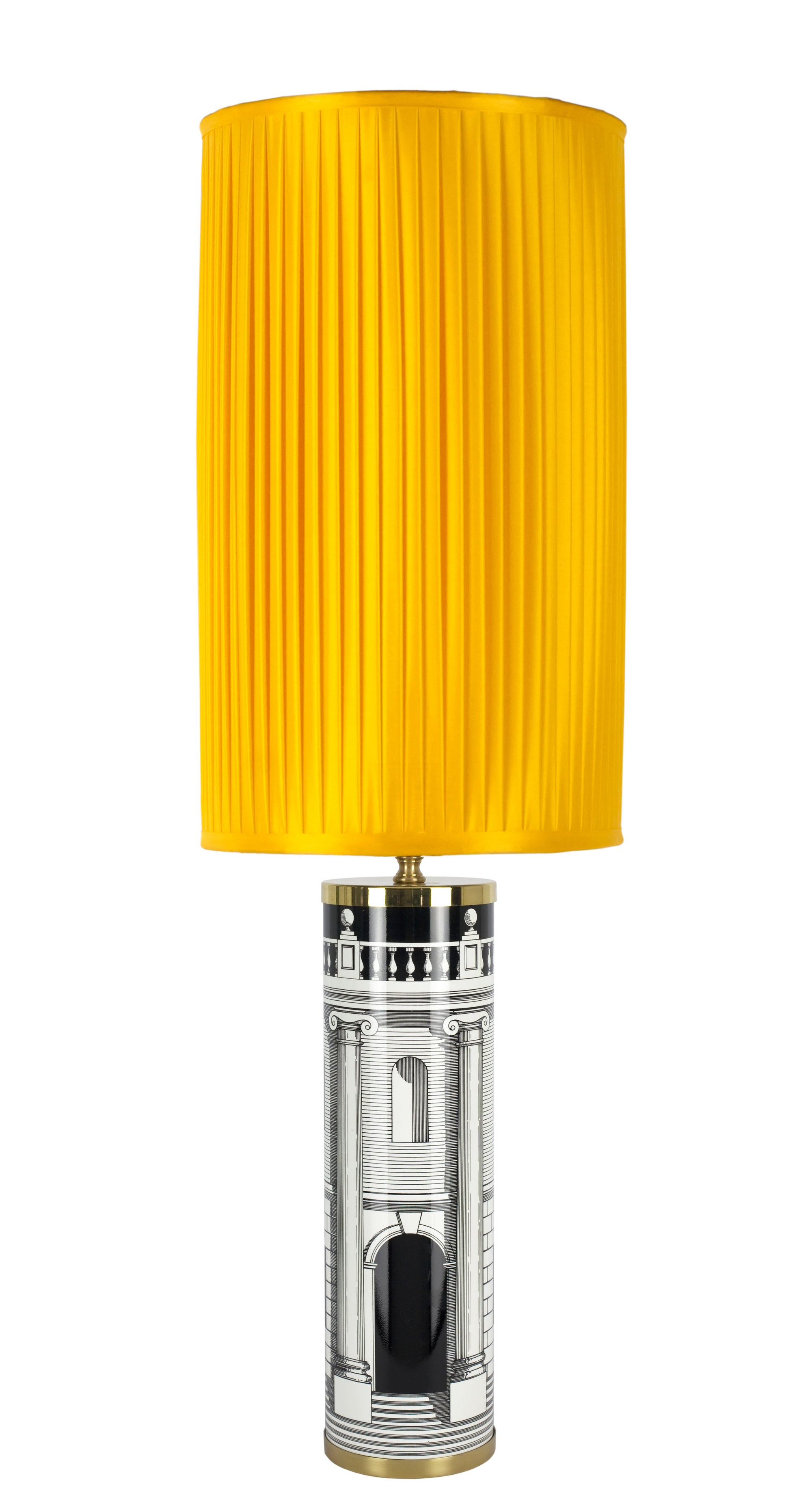 Casa con Colonne cylindrical lamp base - Black & White