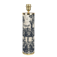Giardino Settecentesco cylindrical lamp base - Blue & Ivory