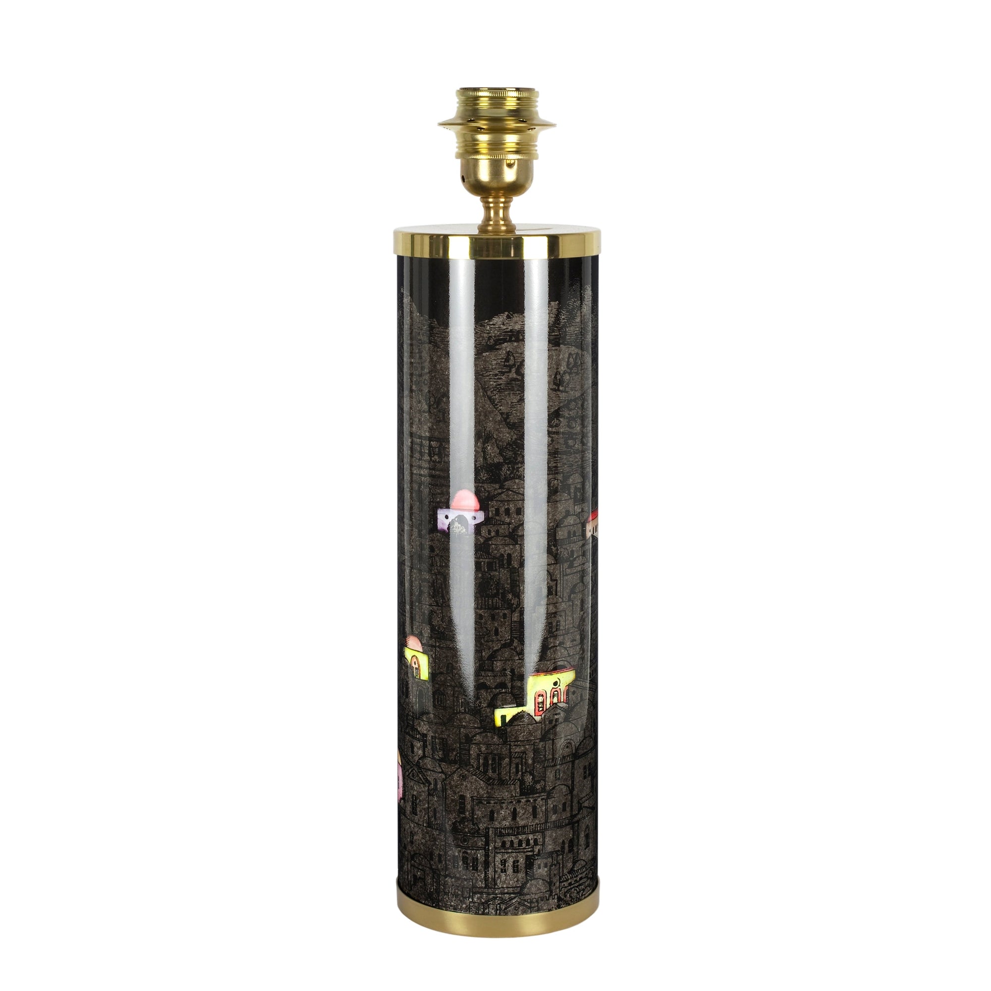 Gerusalemme di Notte cylindrical lamp base - Multicoloured