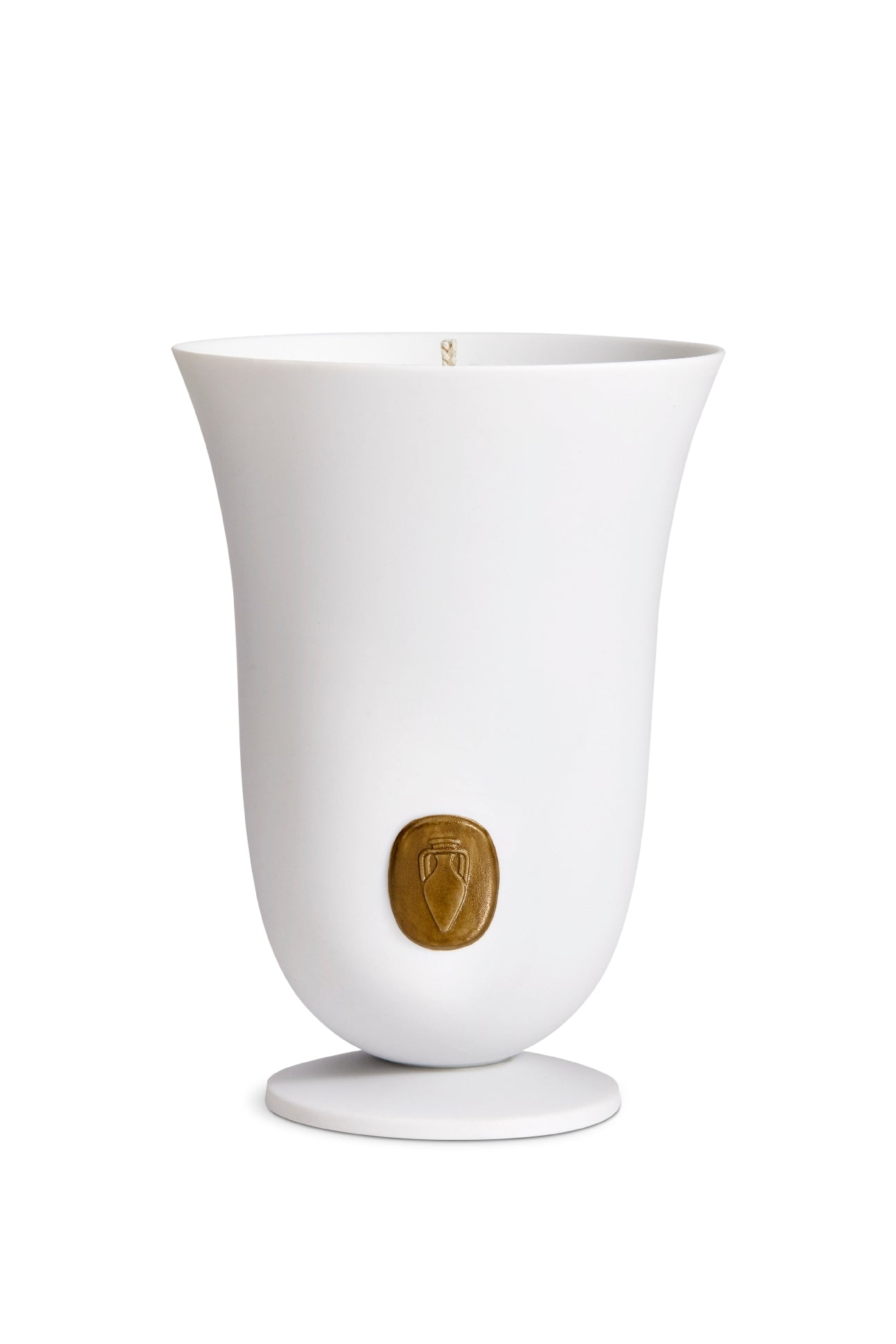Bougie bois en porcelaine - White