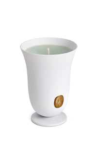 Bougie bois en porcelaine - White