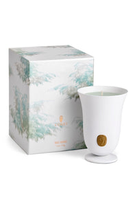 Bougie bois en porcelaine - White