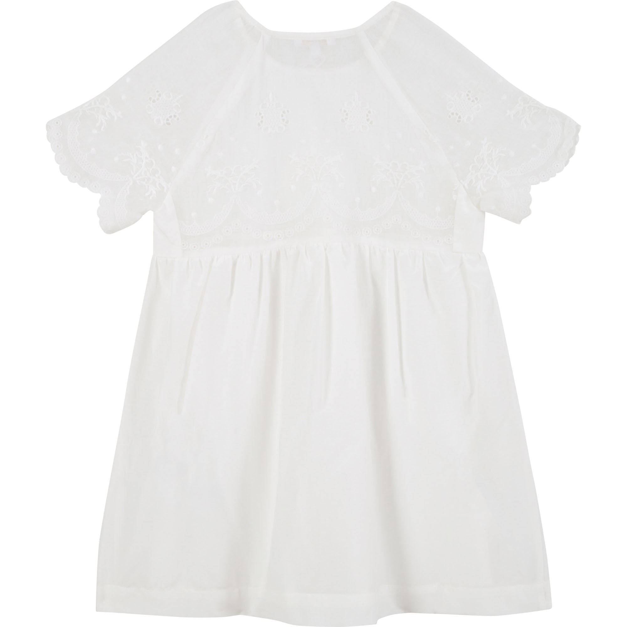 Robe de cérémonie en soie mélangée - Offwhite