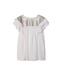Robe de cérémonie en crêpe - Dore