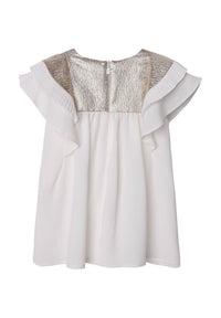 Robe de cérémonie en crêpe - Dore