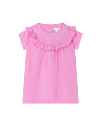 Robe à volants en coton - Cyclamen