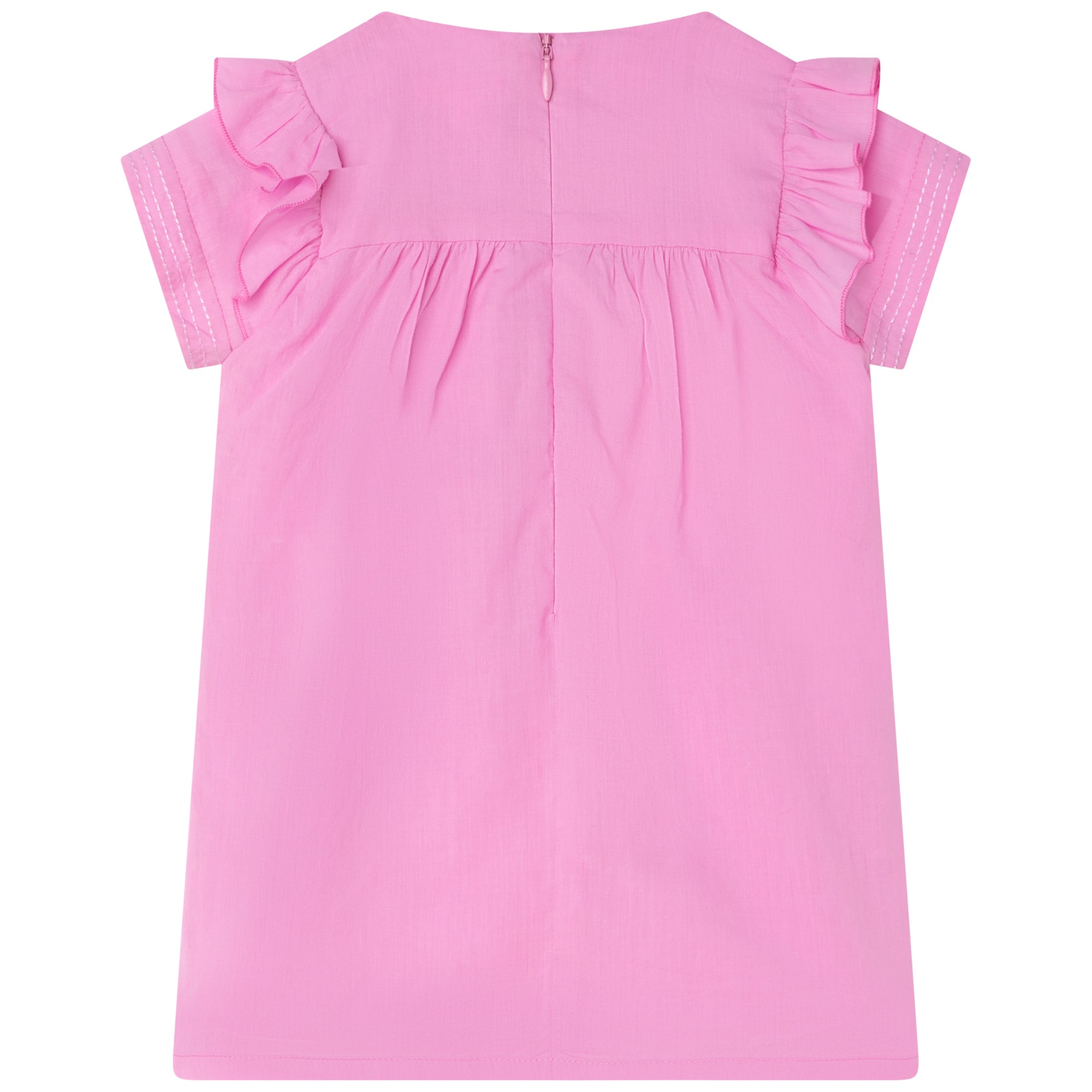 Robe à volants en coton - Cyclamen