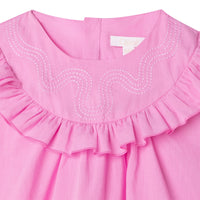 Robe à volants en coton - Cyclamen