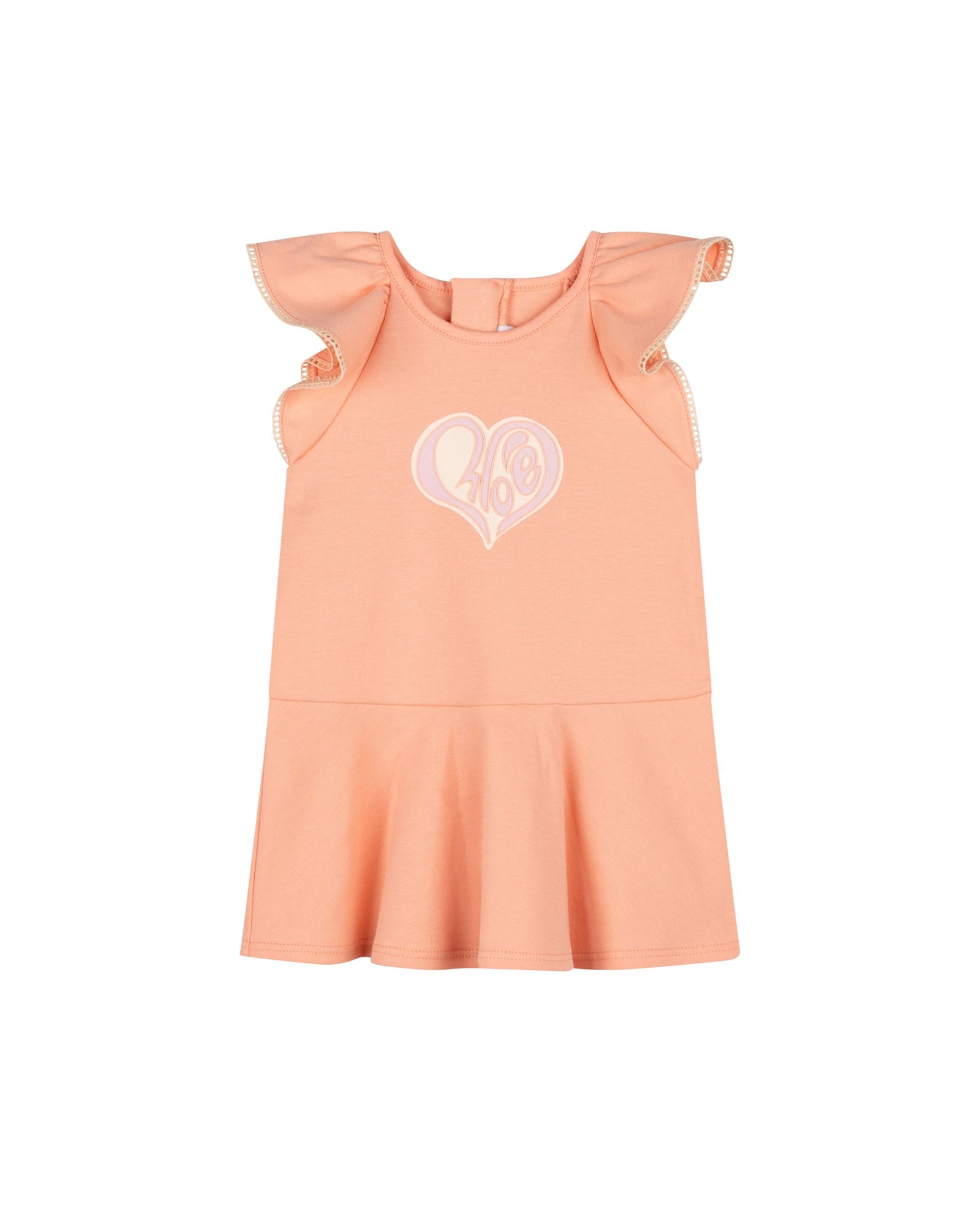 Robe à volants - Papaye