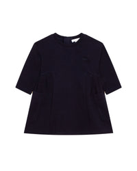 Short-sleeved dress - Bleu Amiral