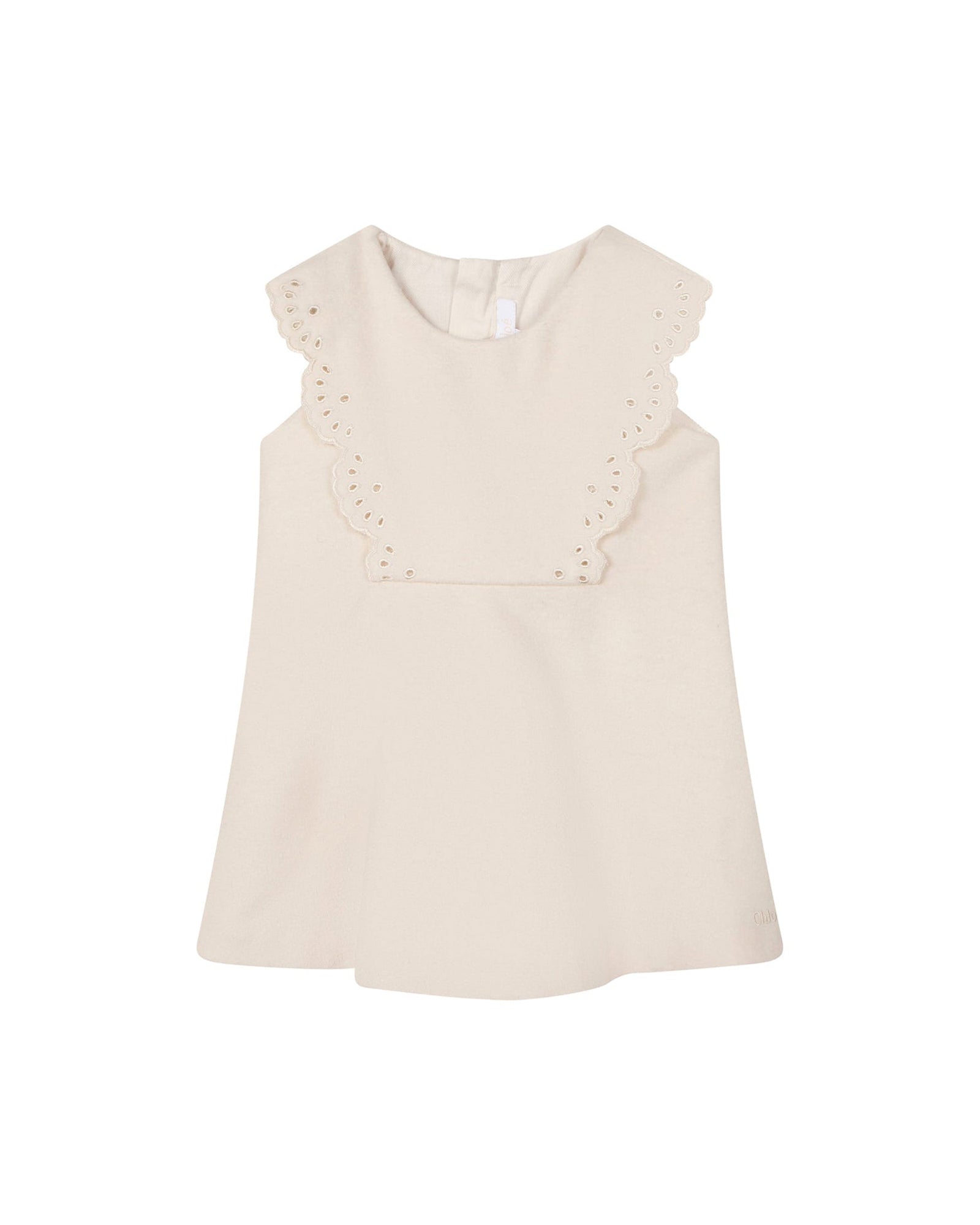 Cut-out dress in wool blend - Craie