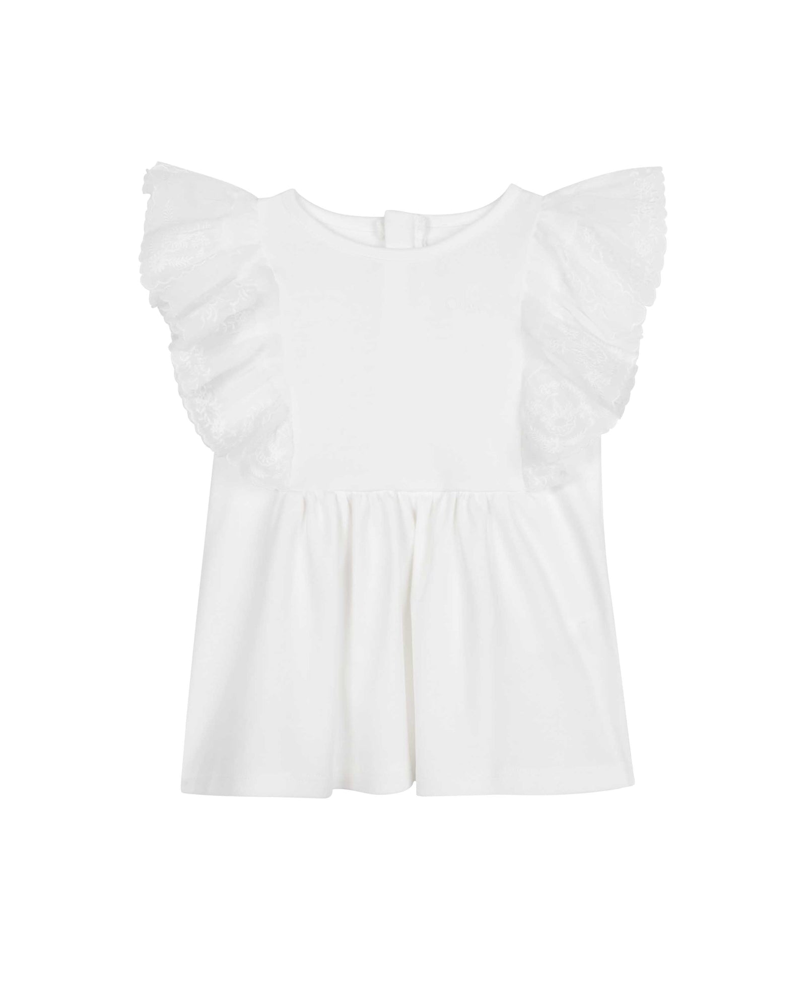 Robe à volants - Offwhite