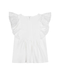 Robe à volants en coton - Off White