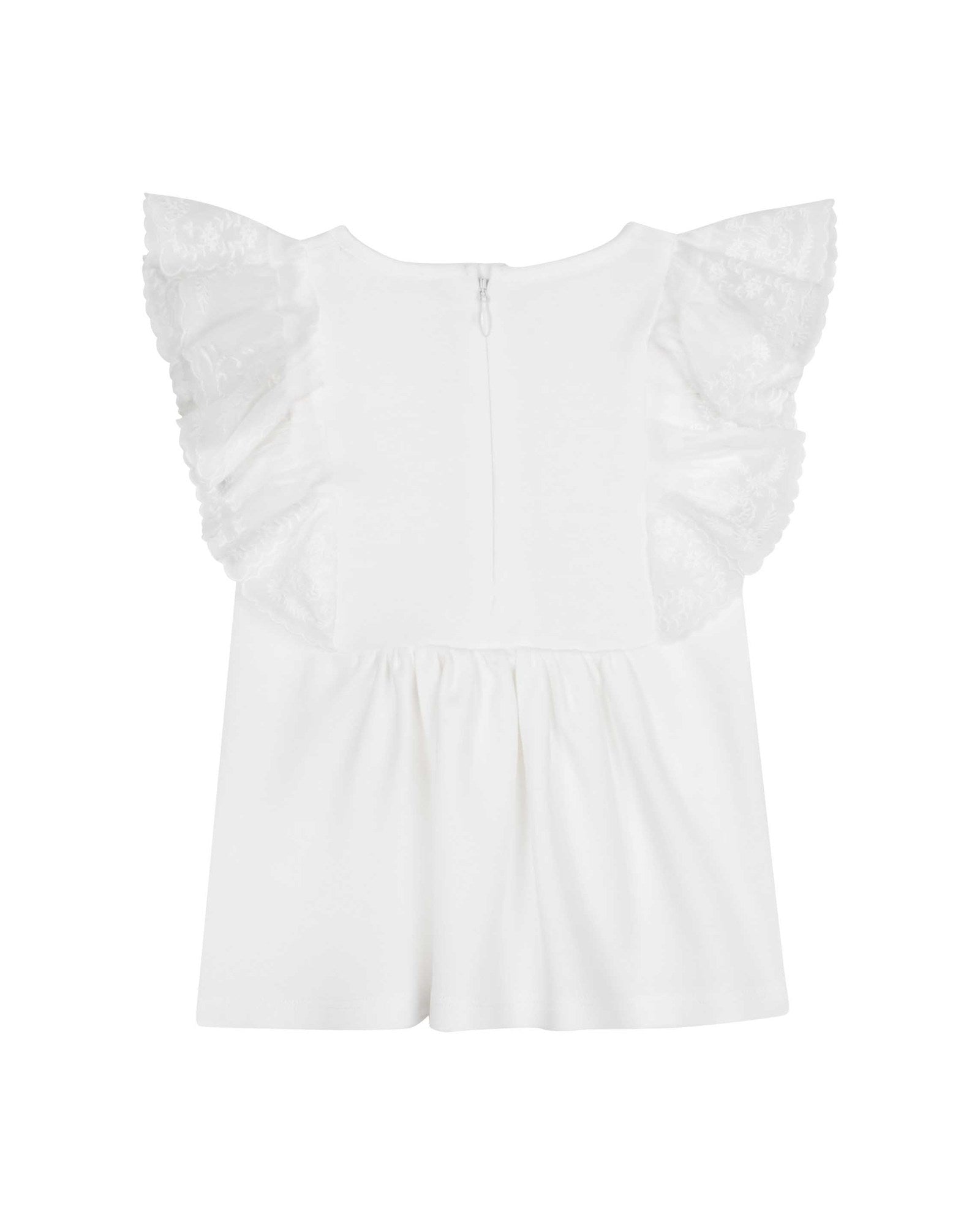 Robe à volants en coton - Off White