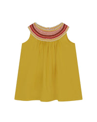 Cotton voile dress - Yellowed