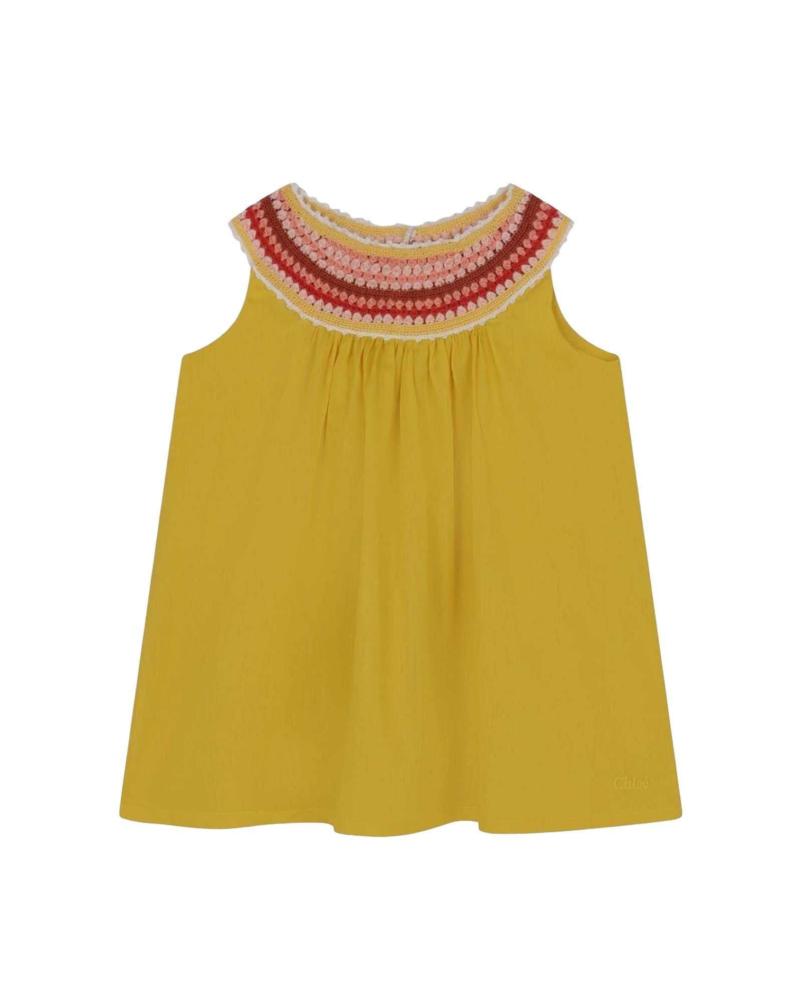 Cotton voile dress - Yellowed
