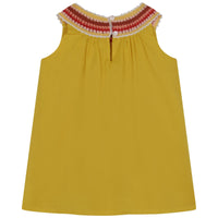 Cotton voile dress - Yellowed
