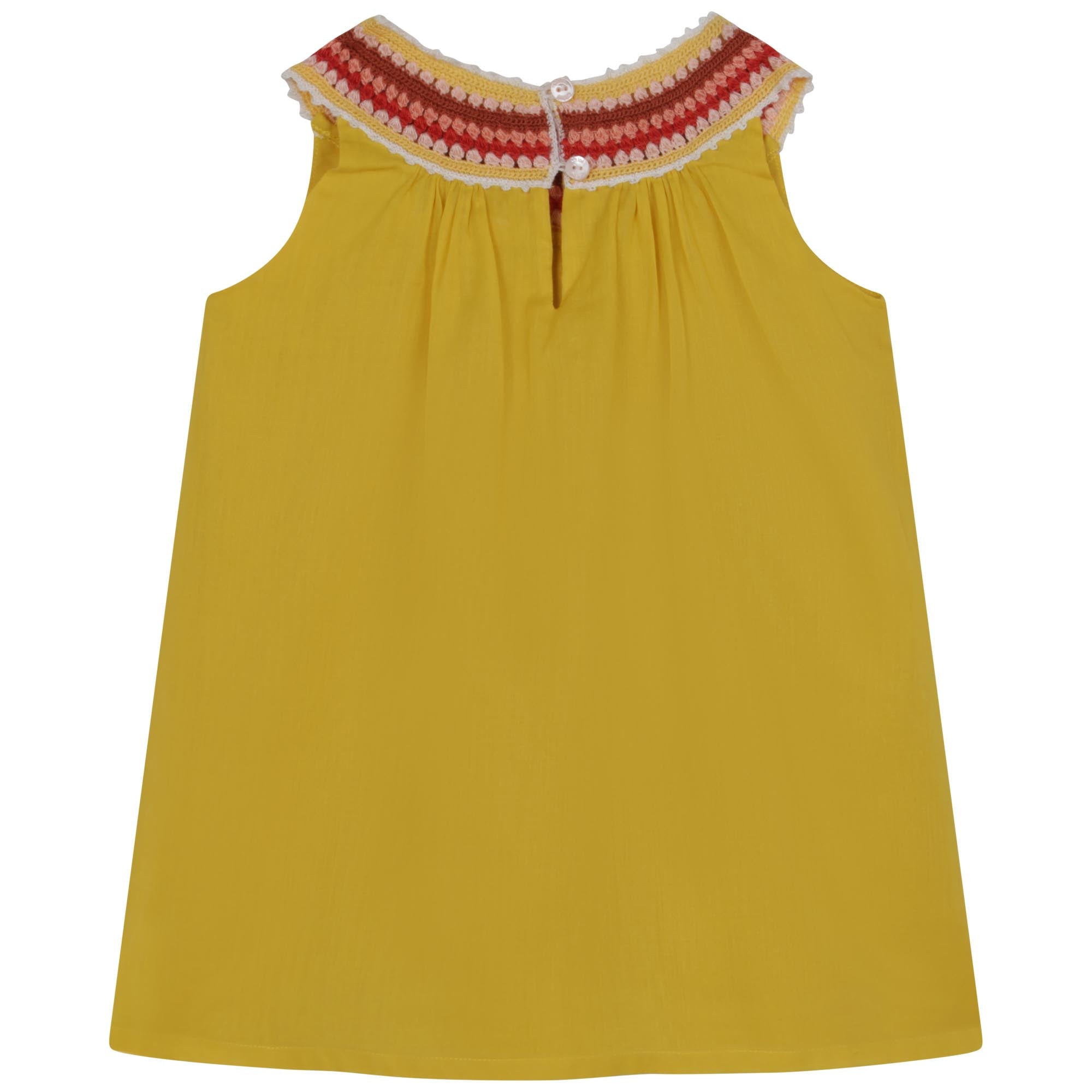 Cotton voile dress - Yellowed