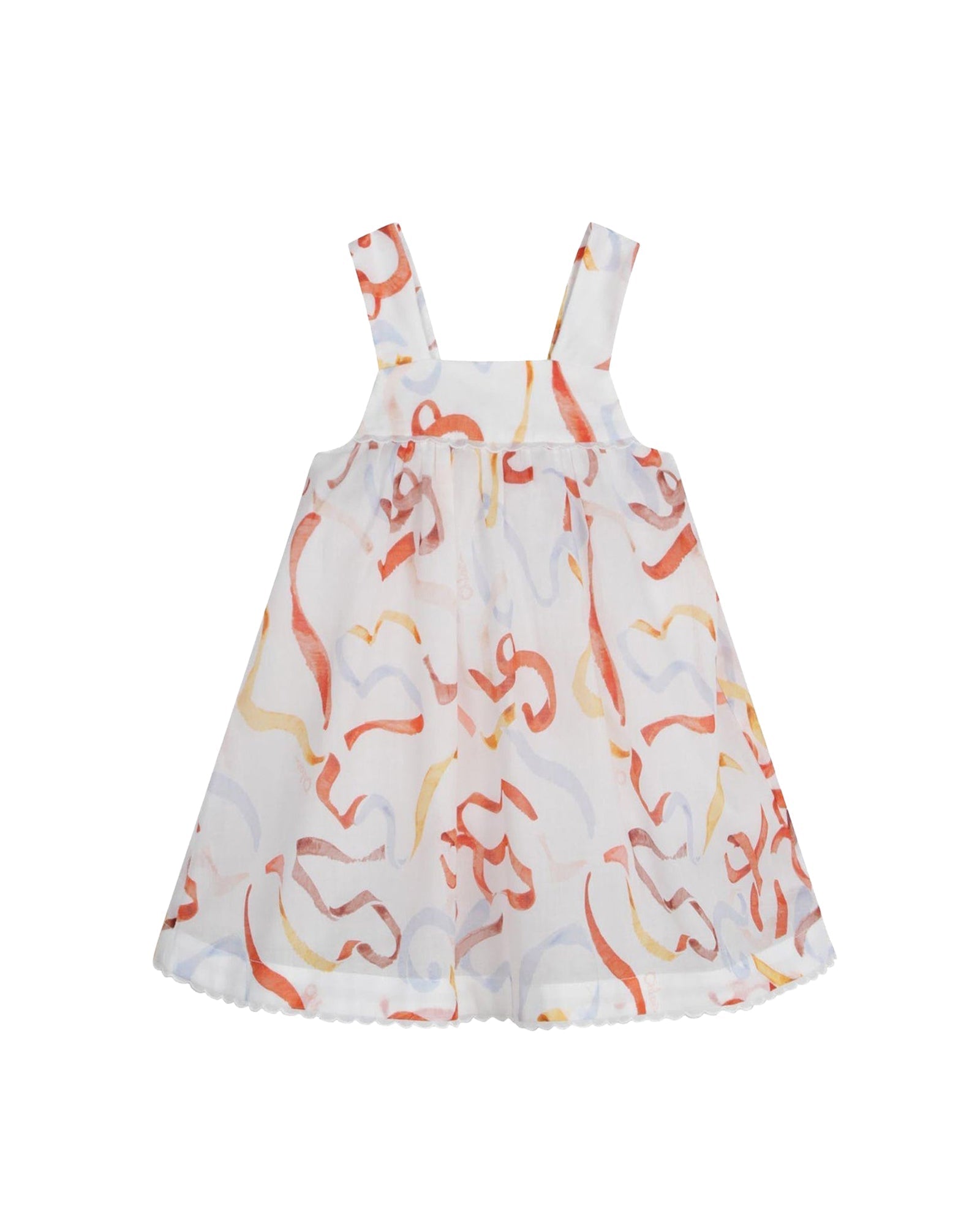 Robe à bretelles en voile de coton - Multicolor