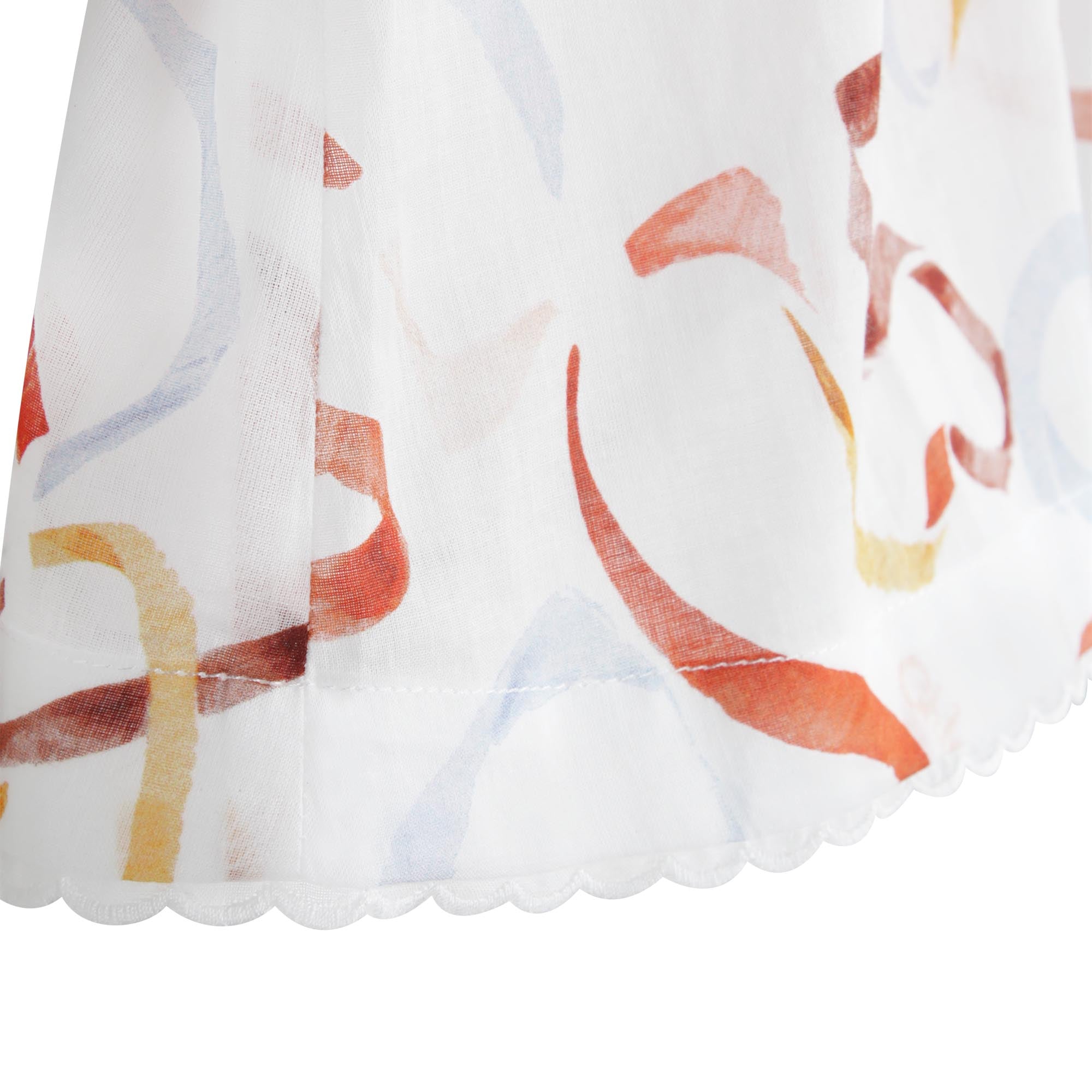 Robe à bretelles en voile de coton - Multicolor