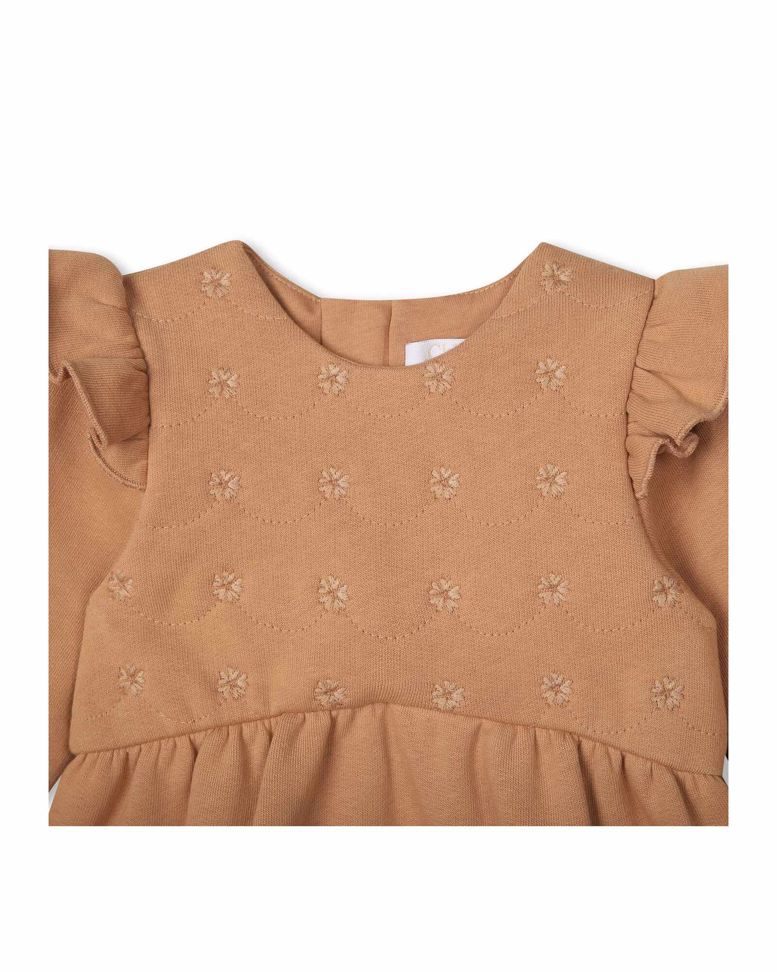 Robe à manches longues en coton - Petit Beurre