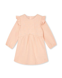 Robe à manches longues en coton - Bois de rose