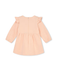 Robe à manches longues en coton - Bois de rose