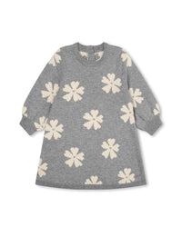 Cotton dress - Mottled grey