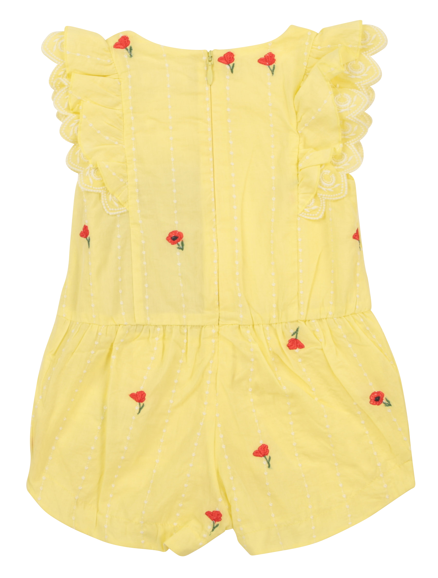 Combi-short à broderies - Light Lime