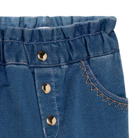 Pantalon en molleton denim - Denim Blue