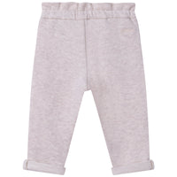 Pantalon à taille élastiquée - Beige Clair