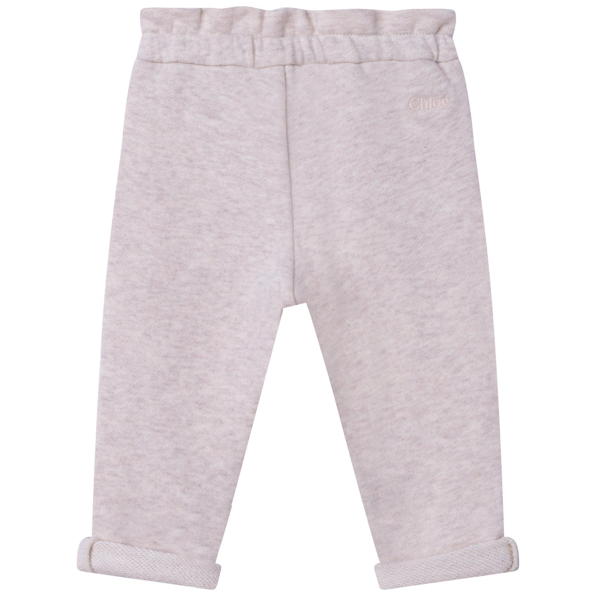 Pantalon à taille élastiquée - Beige Clair