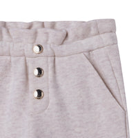 Pantalon à taille élastiquée - Beige Clair