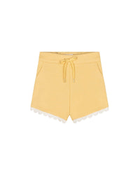 Short en molleton - Jaune pale