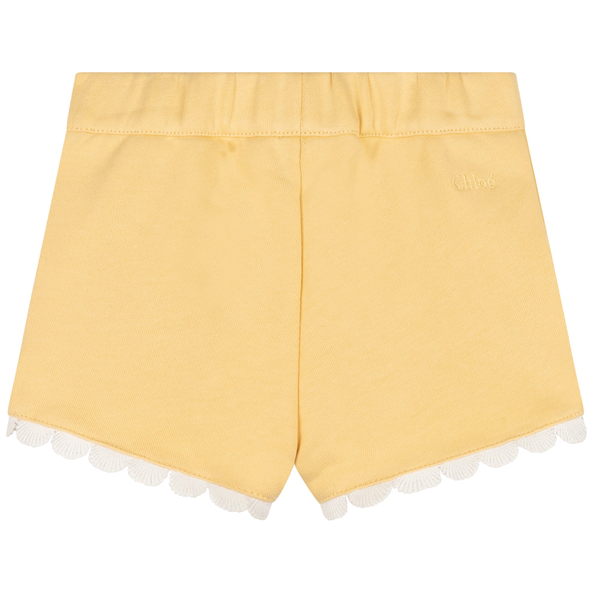 Short en molleton - Jaune pale