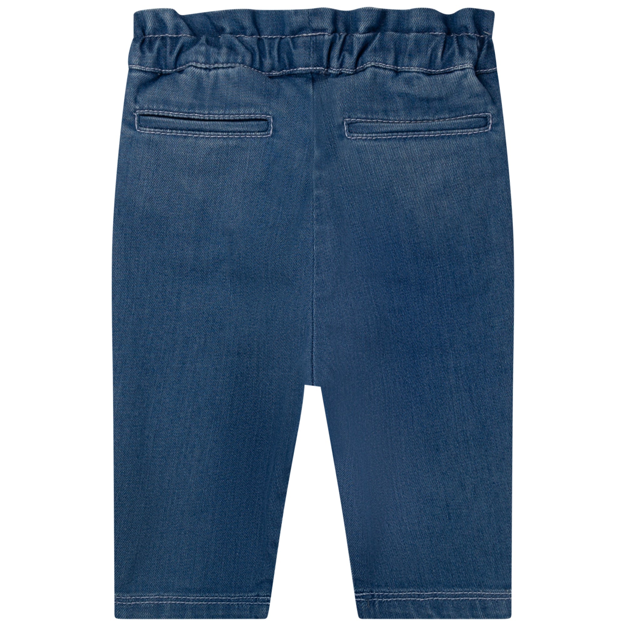 Pantalon en denim avec jeux et brossage - Double Stone