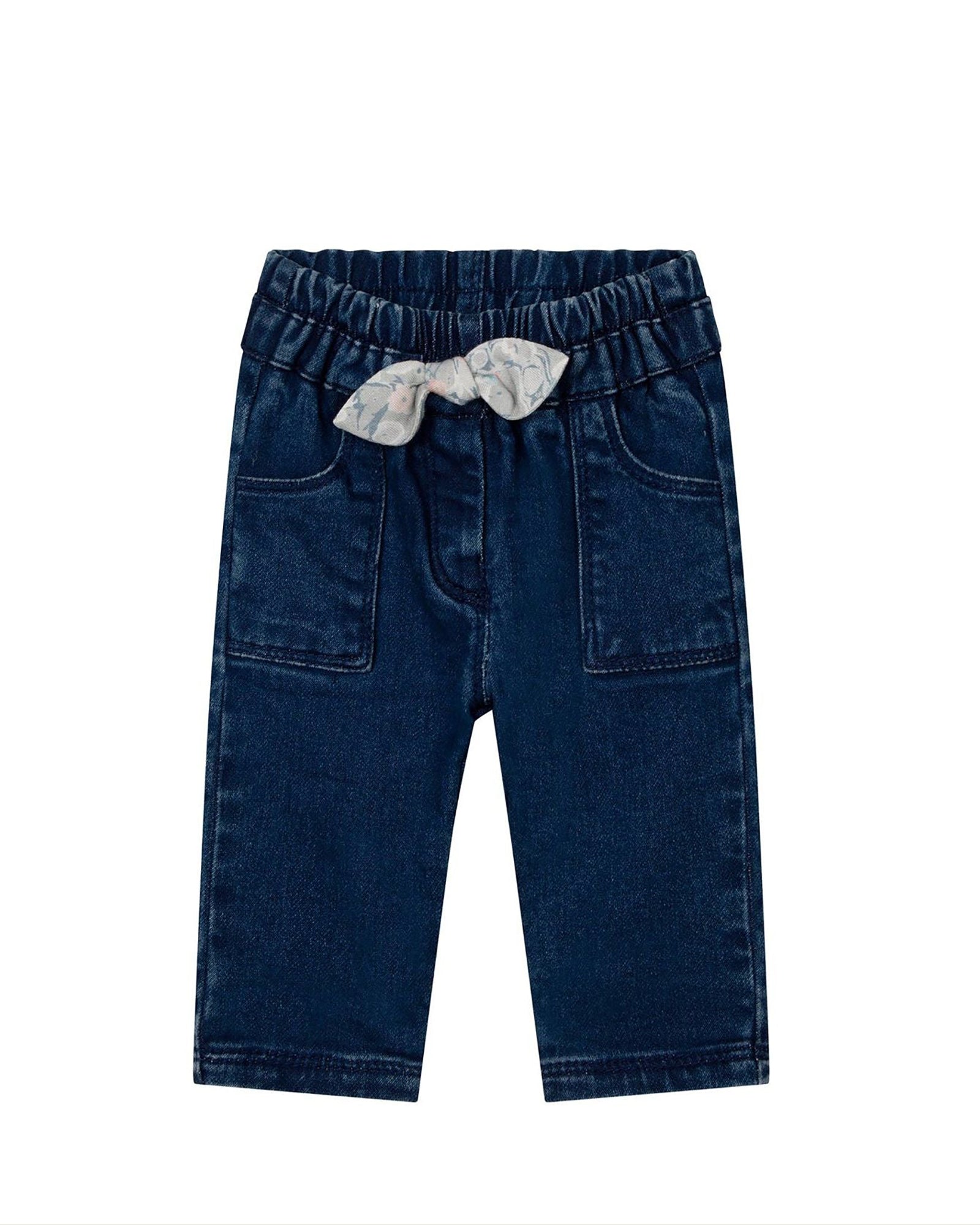 Pantalon essentiel en coton denim - Denim Blue