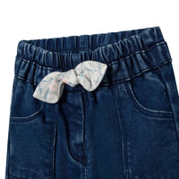 Pantalon essentiel en coton denim - Denim Blue