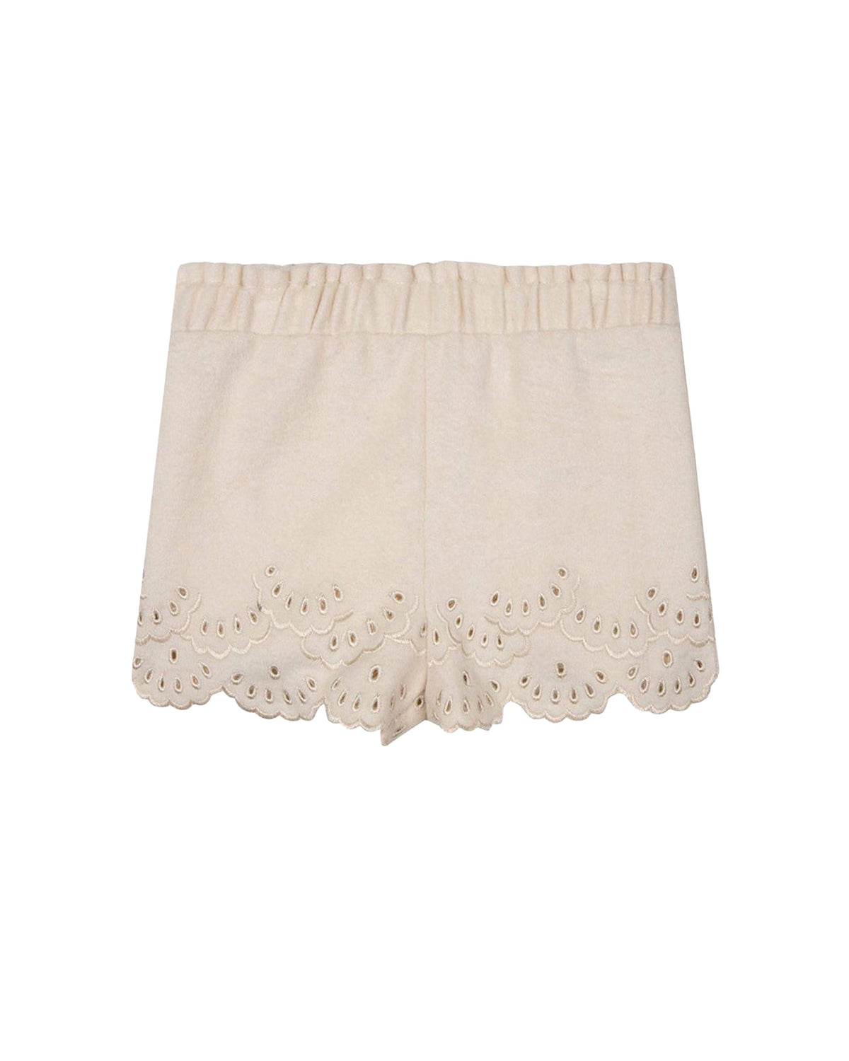 Short en drap de laine - Craie