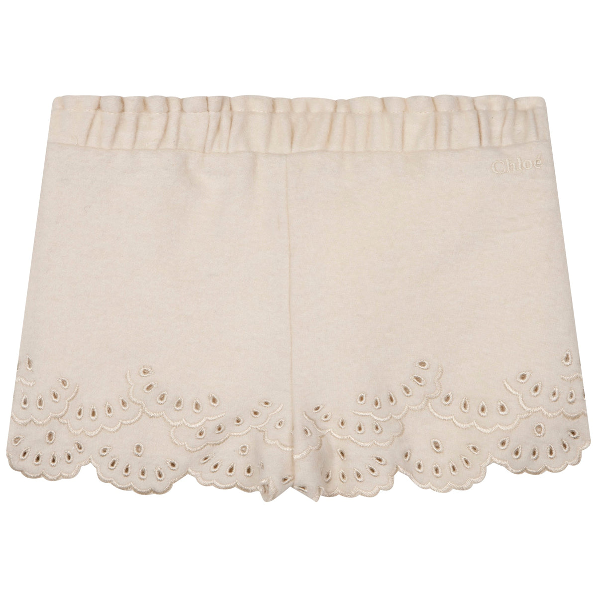 Short en drap de laine - Craie