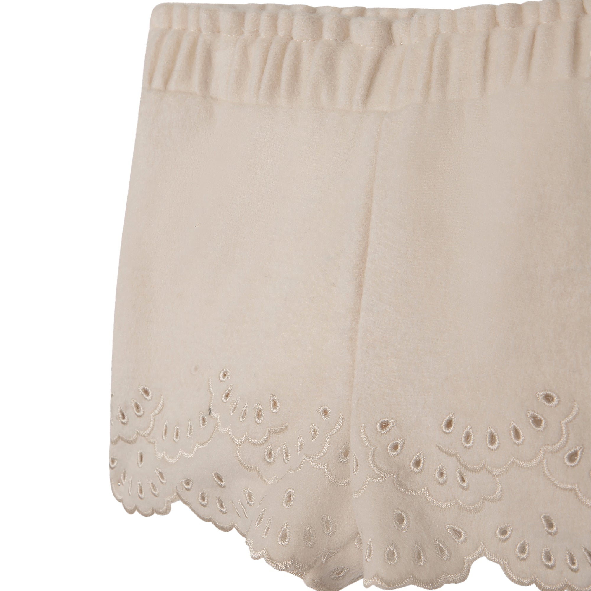 Short en drap de laine - Craie