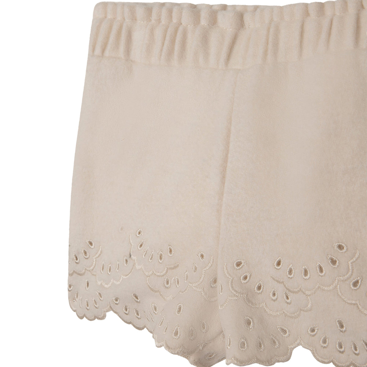 Short en drap de laine - Craie