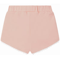 Short en molleton en taille élastiquée - Bois de rose